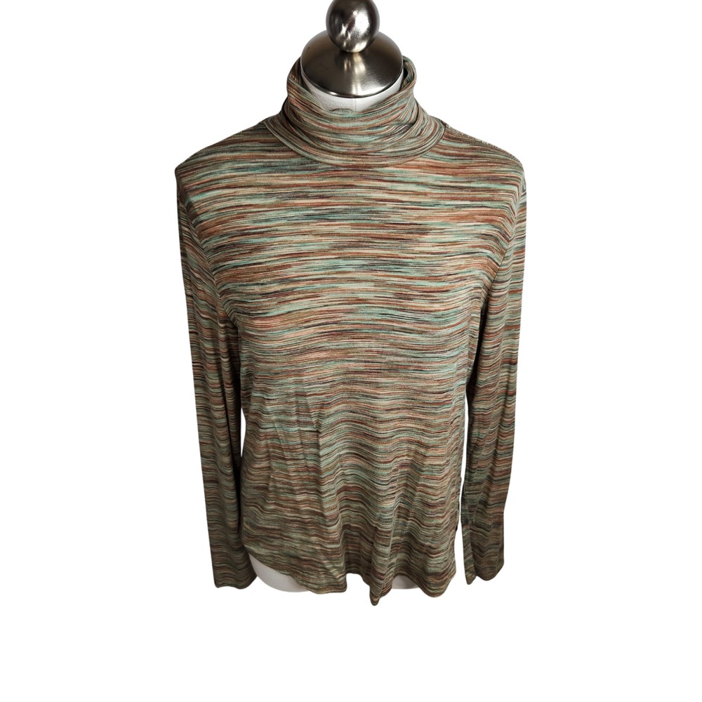 Prana Womens Foundation Turtleneck Multi Spacedye Size Medium‎